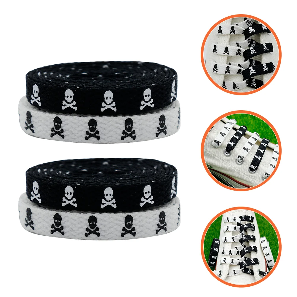 

Skull Shoelaces for Women and Men: Cool and Fun Printed Shoe Laces for Boots, Hiking Shoes, and Sneakers