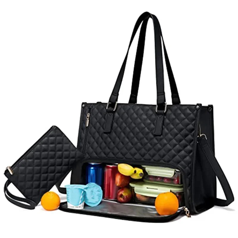 Lunch Bag Portable Lunch Tote Bag For Women Multi Purpose Insulated Lunch Shoulder Pouch Makeup Bag Durable Waterproof Travel