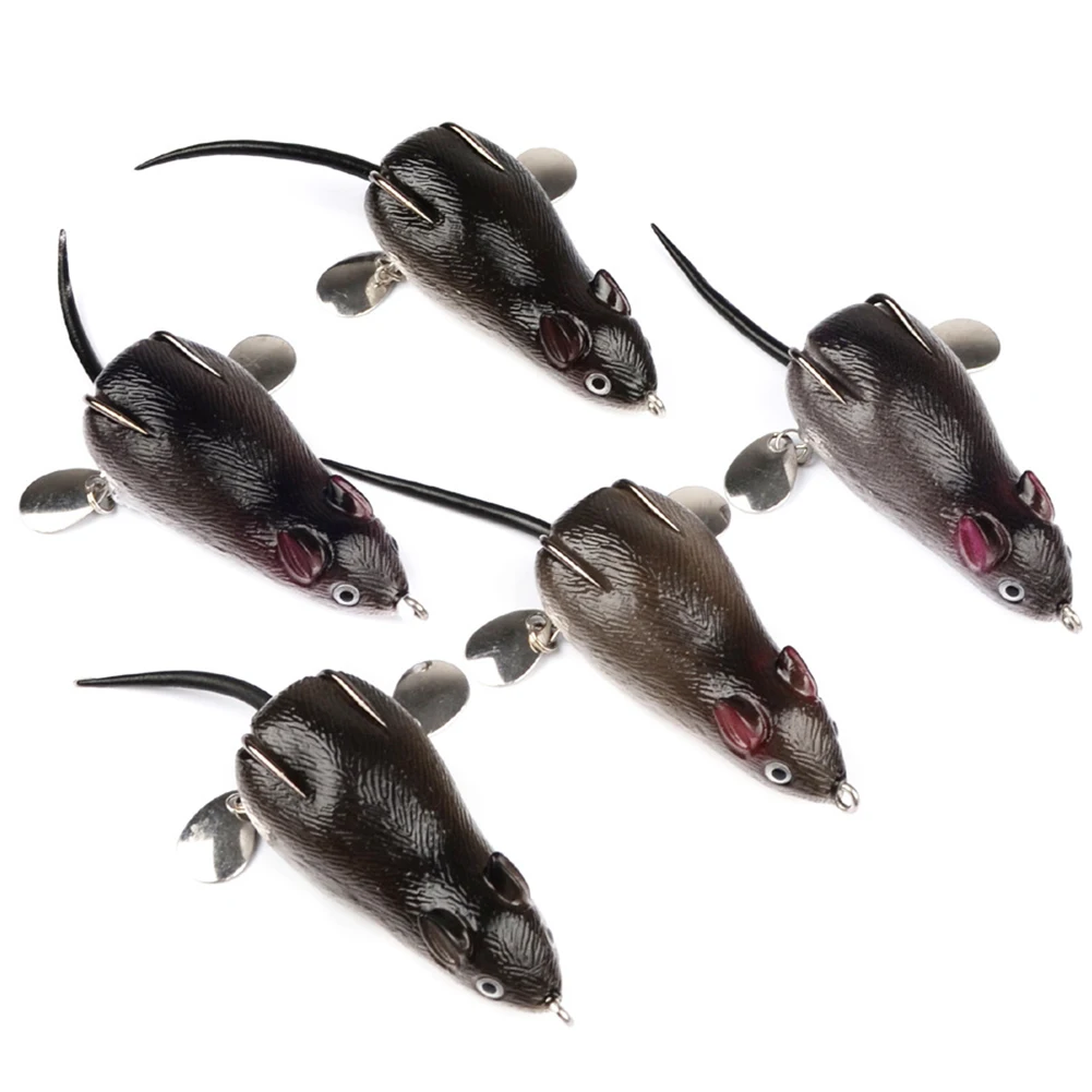 1Pc 3D Mouse Fishing Lure Kit Soft Bait Fishing Frog Bass Pike Snakehead Lure Bait Per Bass Snakehead 17.43G / 7Cm
