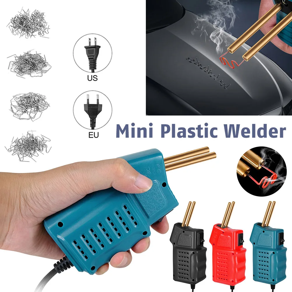 

Mini Plastic Welding Machine Car Bumper Repair Kit Hot Stapler Plastic Repair Welder Soldering Kit with 200 Staples Welder Gun