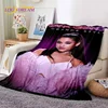 3D Ariana Grande Cat Ari Singer Soft Blankets,Keep Warm Throw Blanket Comfortable Blanket for Picnic Beds Sofa Home Bedroom Gift 4