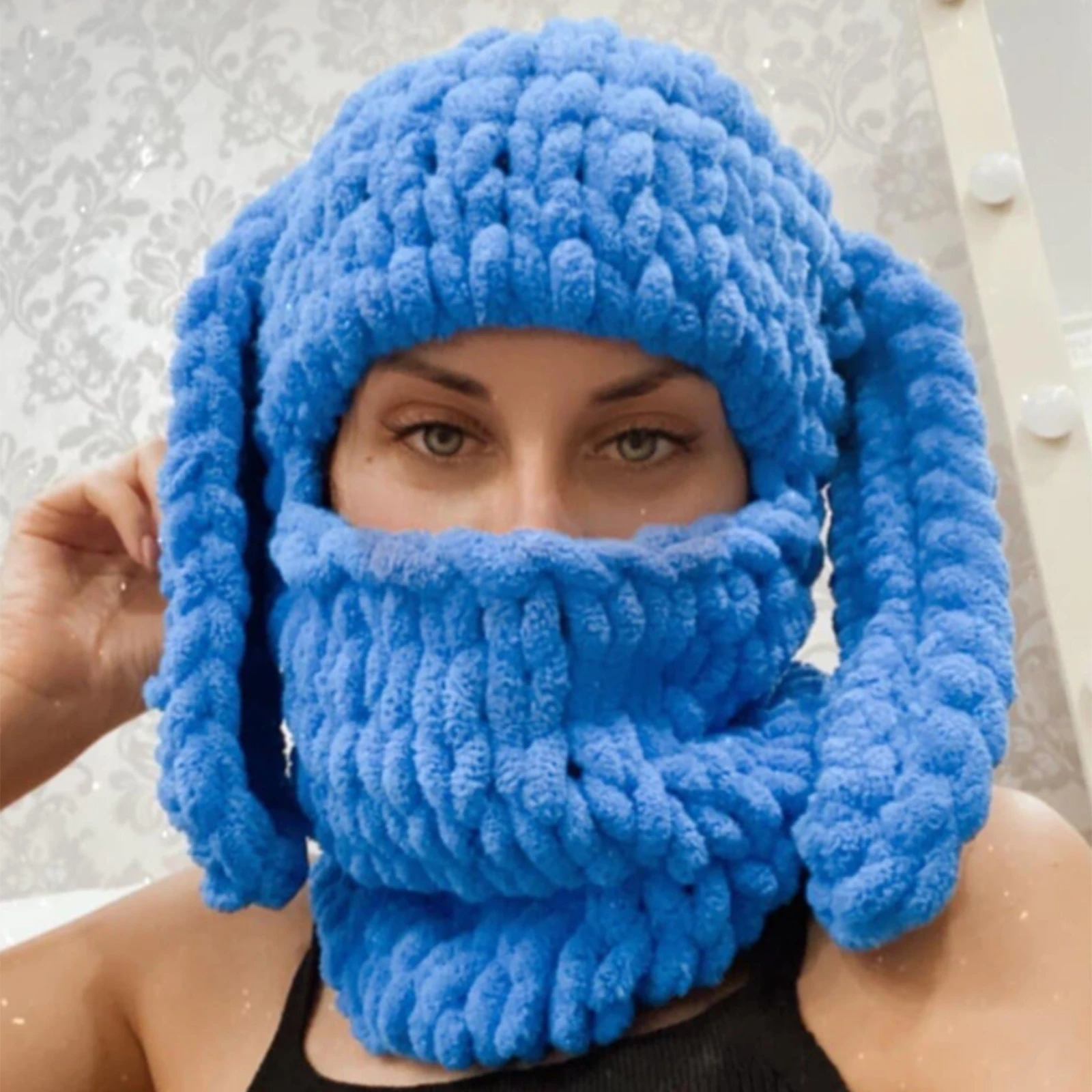 Cheap Women Warm Earmuffs Thicken Ear-flapped Hat Winter Cashmere Plush