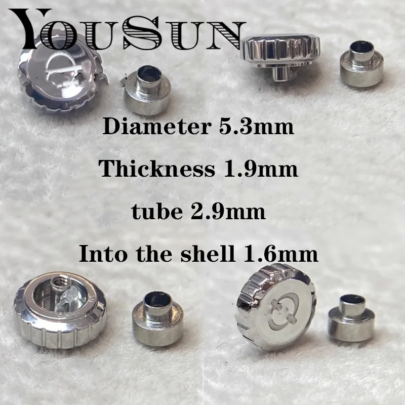 Watch Head Crown Testa Concava Da Donna 5.3Mm Accessori Per Baume & Mercier Clasma