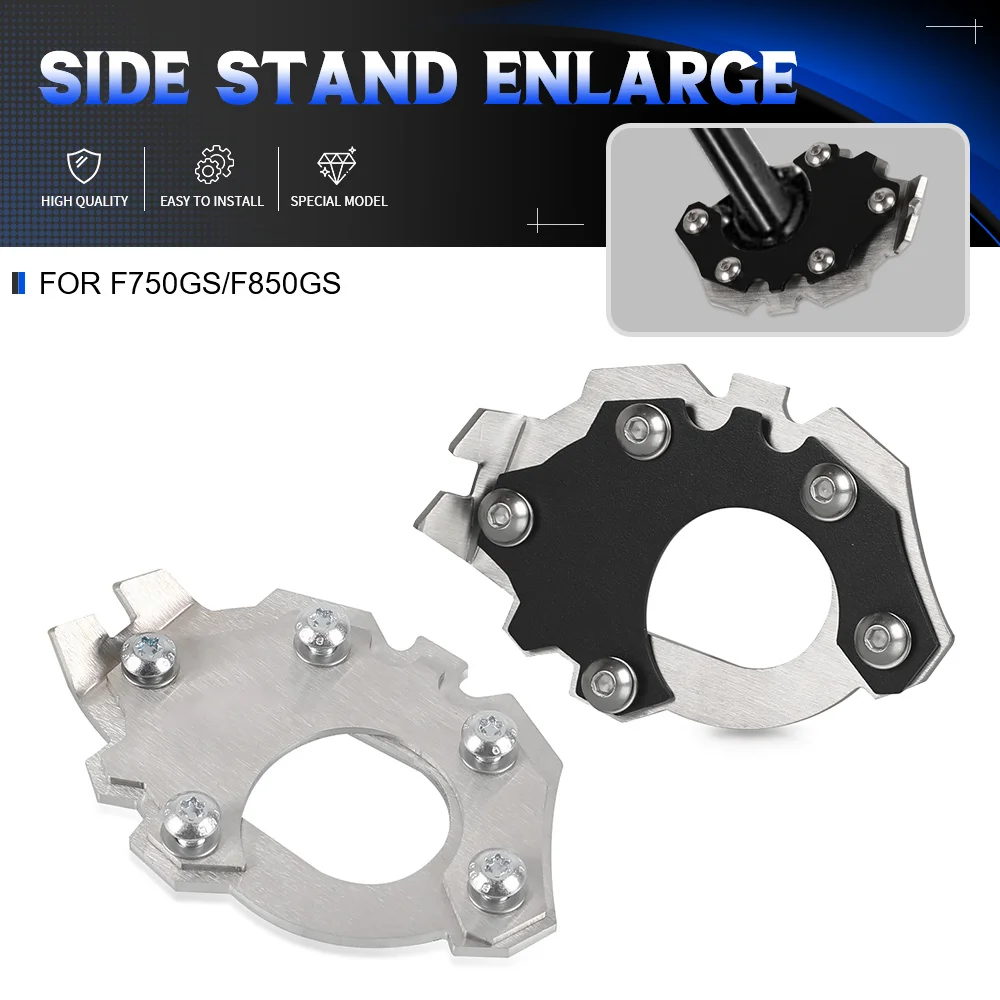

F 750 850GS Kickstand Side Shoe Foot Rests Stand Extension Enlarger FOR BMW F750GS F850GS 2017 2018 2019 2020 2021 2022 2023