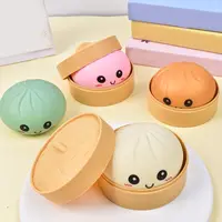 Giant Dumpling Mystery Box: Random Color Glitter Squishy Toy, Maltose Texture Slow Rising Stress Ball, Aesthetic Desk Toys 5