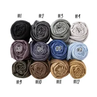 Mode rides plaine doux châle funcy miroitant brillant hijab écharpe or argent fils foulard Bangladesh coton châle 2