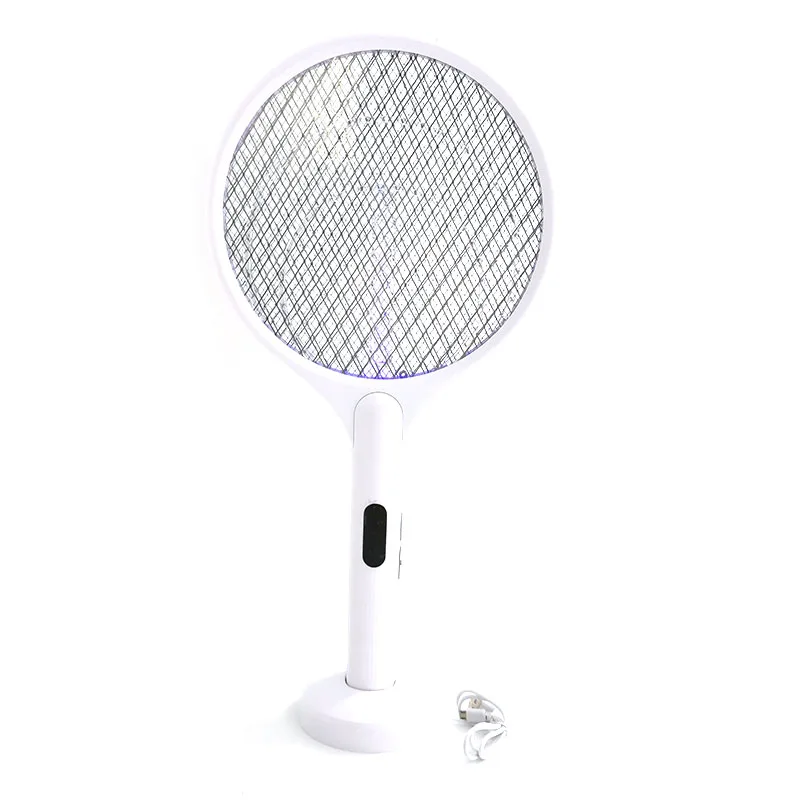 3000V Electric Insect Racket Swatter USB Rechargeable Summer Mosquito Swatter Kill Fly Killer Trap_voghion.com