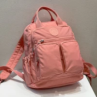 Fashion Woman Backpack Waterproof Nylon Soft Handle Solid Multi-pocket Travel Zipper Feminina School Bags Laptop Backpack - Image 4