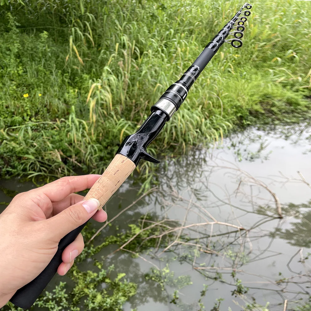 UltraLight Telescopic Rc Boat Fishing Pole With Cork Handle