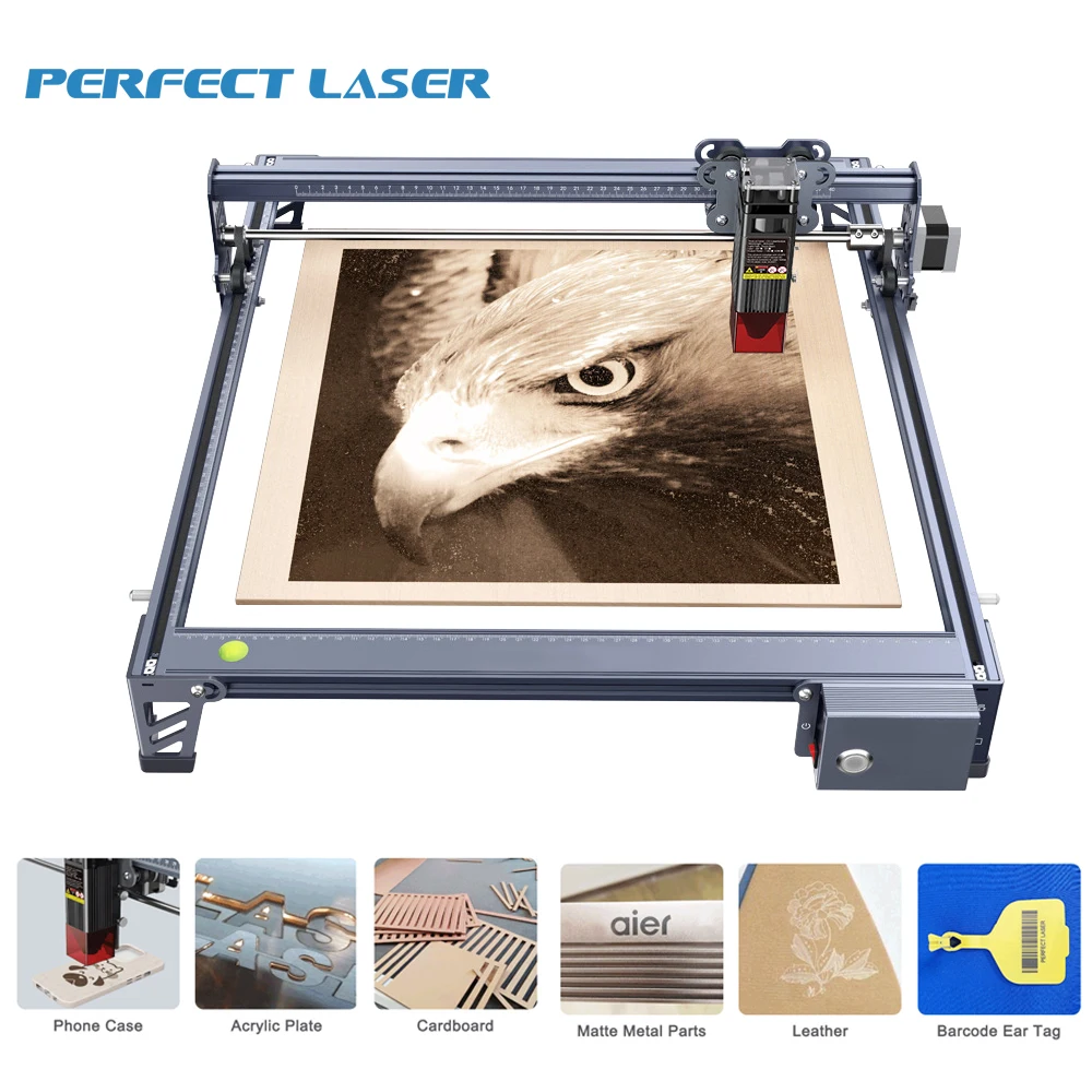 

Desktop Mini Engraving Marking Cutting Etching Machine For Wood Metal Acrylic Woodworking 400*415mm Laser Engraver Marker