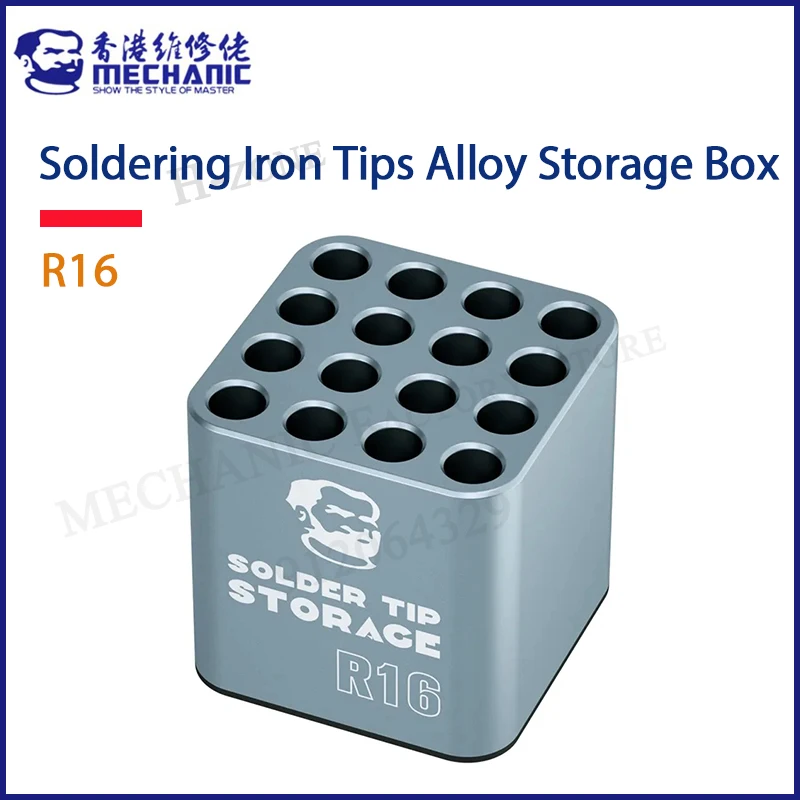 

MECHANIC R16 Soldering tip organizer High quality alloy material is suitable for C115 C210 C245 T12soldering tip placement tools