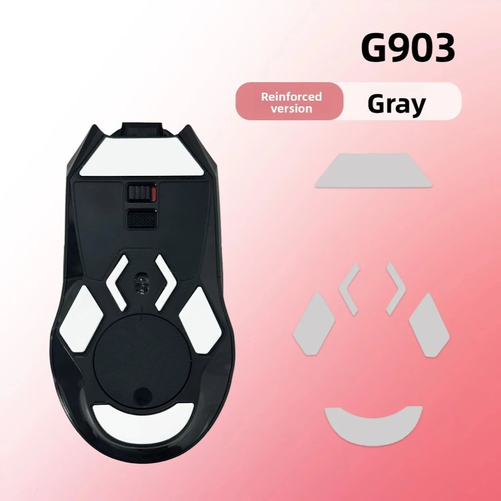 2개/세트 로지텍 G903 E-스포츠 게이밍 마우스 피트 패드 교체용 둥근 곡선형 게이밍 마우스 피트 스케이트