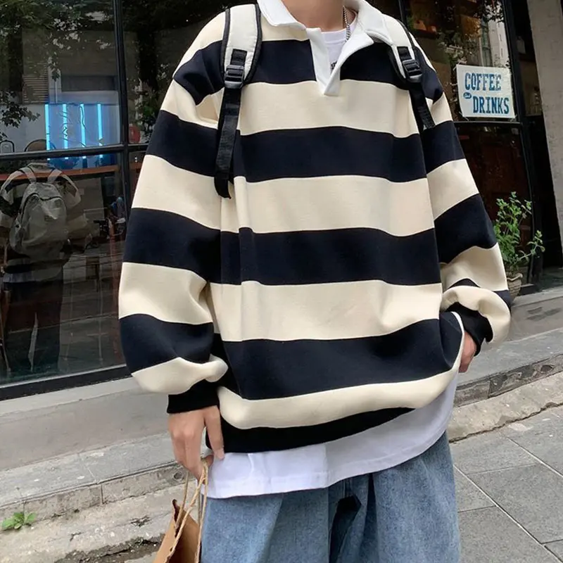Green Striped T shirt Women Oversized Tee Harajuku Long