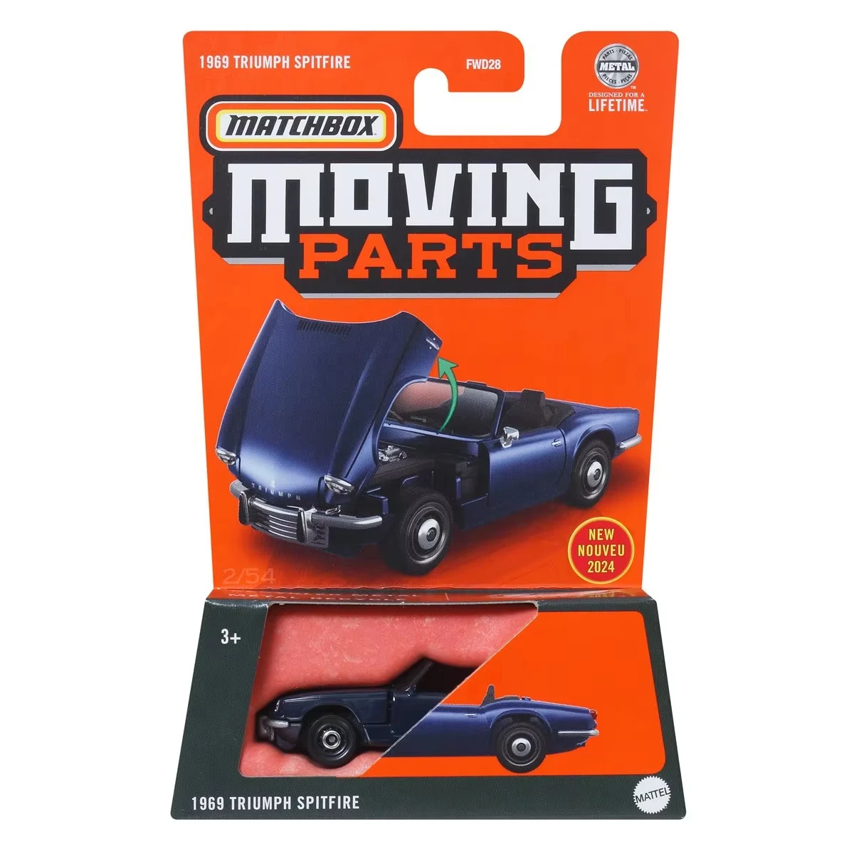 2024 Matchbox Moving Parts Corvair Rampside Truck Land Rover Mini EV BMW IX 2023 Toyota Prius 1/64 Diecast Car Model Toy FWD28 4