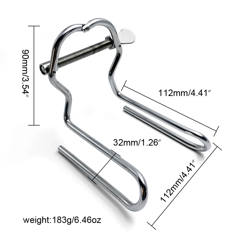 Stainless Steel Anal Vagina Spreader Expander Adjustable Anus Butt Plug Speculum BDSM SM Adult Sex Toys for Men Women Gay anal plug dilator