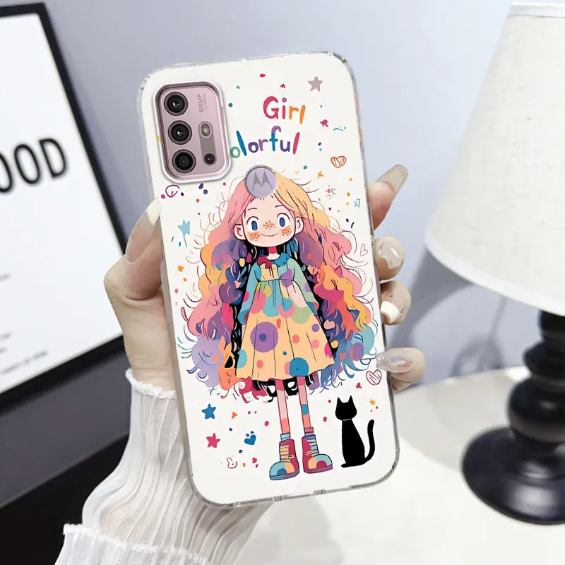 Cartoon Marble Floral Soft Silicone Protective Phone Case Cover