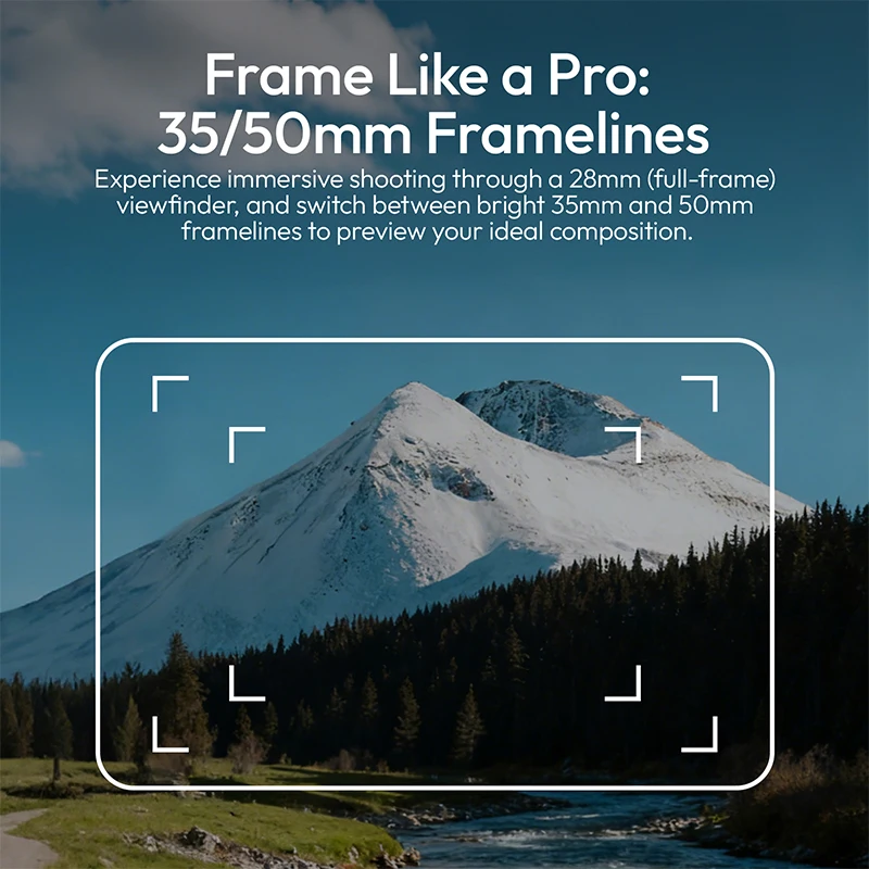 Ulanzi VF01 Waist-Level Viewfinder Universal for Street Frame Landscapes for Sony A6000 for Nikon Z30 for Canon R100 Camera