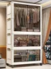 Multifunction Folding Storage Cabinet Dustproof Wardrobe Sundries Cabinet Closet Organizer Locker Storage Box