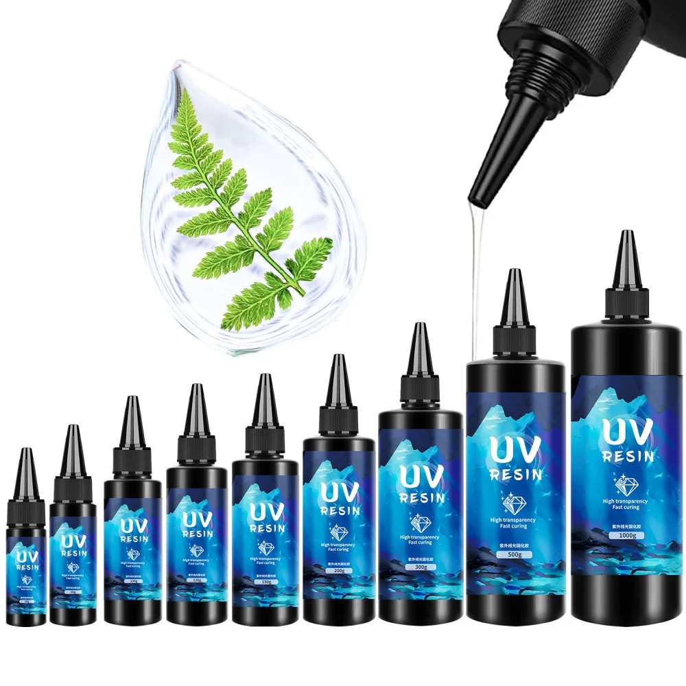 Description Picture 6 of itemRare Uv Resin Glue High Clear Hardness Epoxy Resin UV Glue For Jewelry Making Transparency Quickly Drying Uv Glue 30-1000g