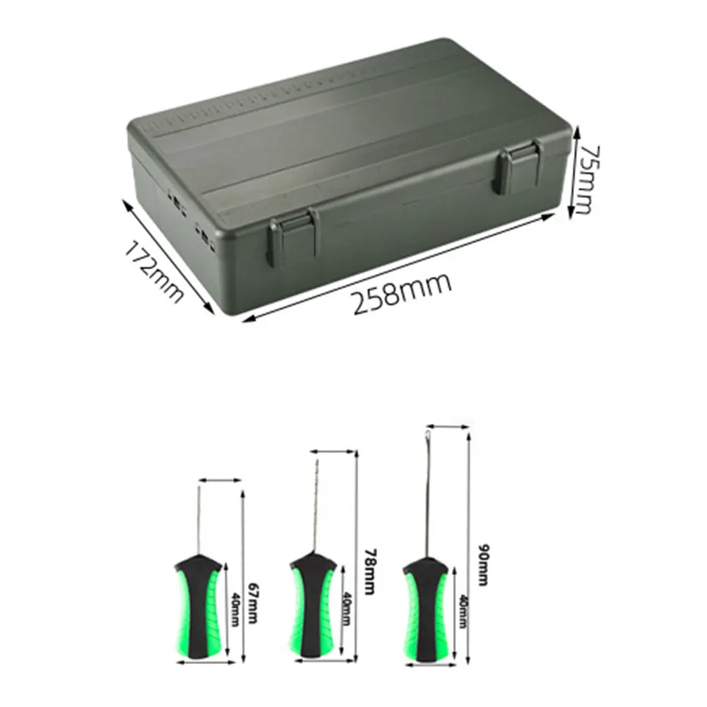 Carp Fishing Box Carp Hook Group Box Fishing Tackle Box Fish Hook Lure Fake Bait Box Fishing Tackle Accessories