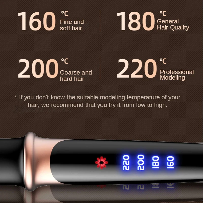 Professional Beauty Hair Tools Hair Straightener Curler Flat Iron Negative Ion Infrared LED Display Hair Straighten Curling Iron 6
