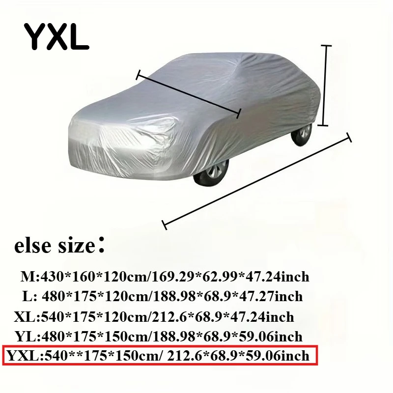 All-Season Universal Silver Car Protection Cover