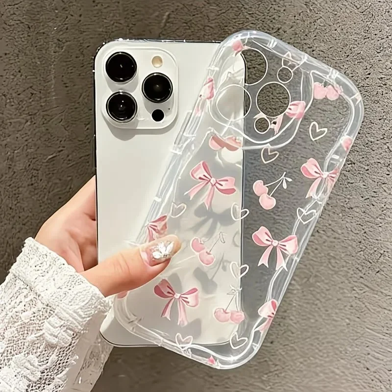 Adorable Bowknot Chain Phone Case Cover