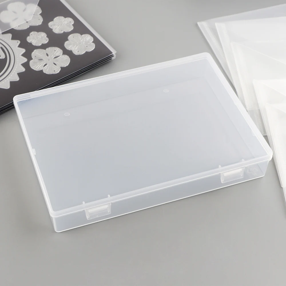 Storage Bag Stamp Storage Binder Rubber Magnetic Stripe for Clear Stamp & Die Storage Rubber Magnetic Sheets Plastic Envelopes Pockets Crafts Organizer Holder