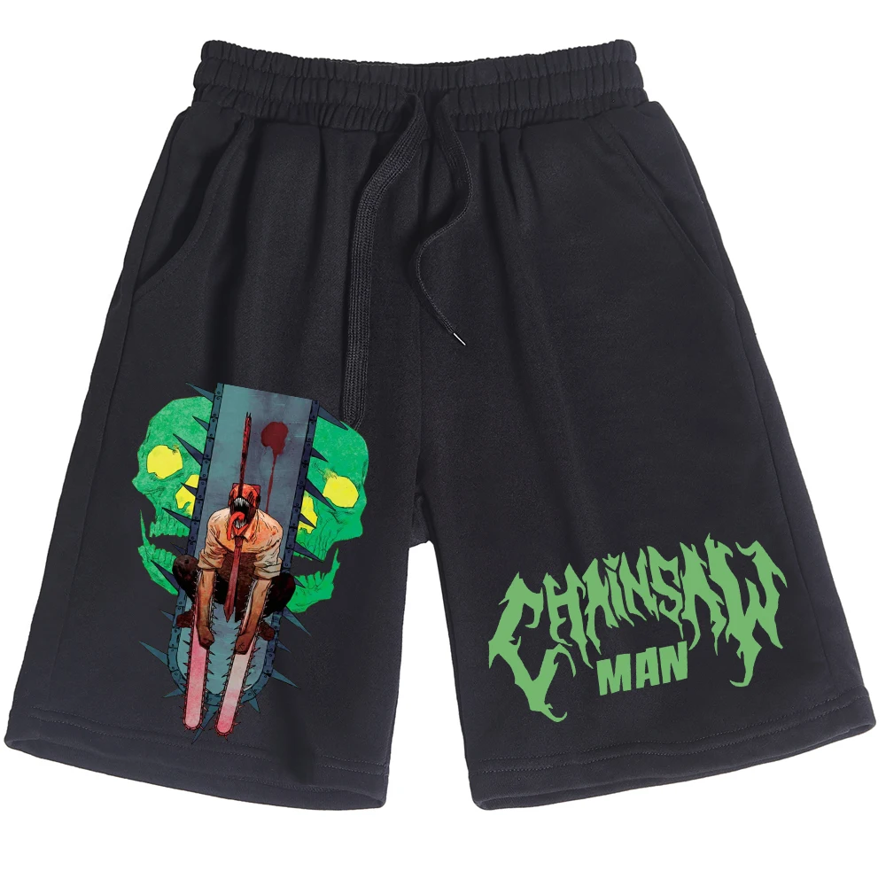 

Chainsaw Man Shorts Man Japanese Anime Print Men Woman Casual Streetwear Retro Male Short Pants 100%Cotton Summer Loose Pants