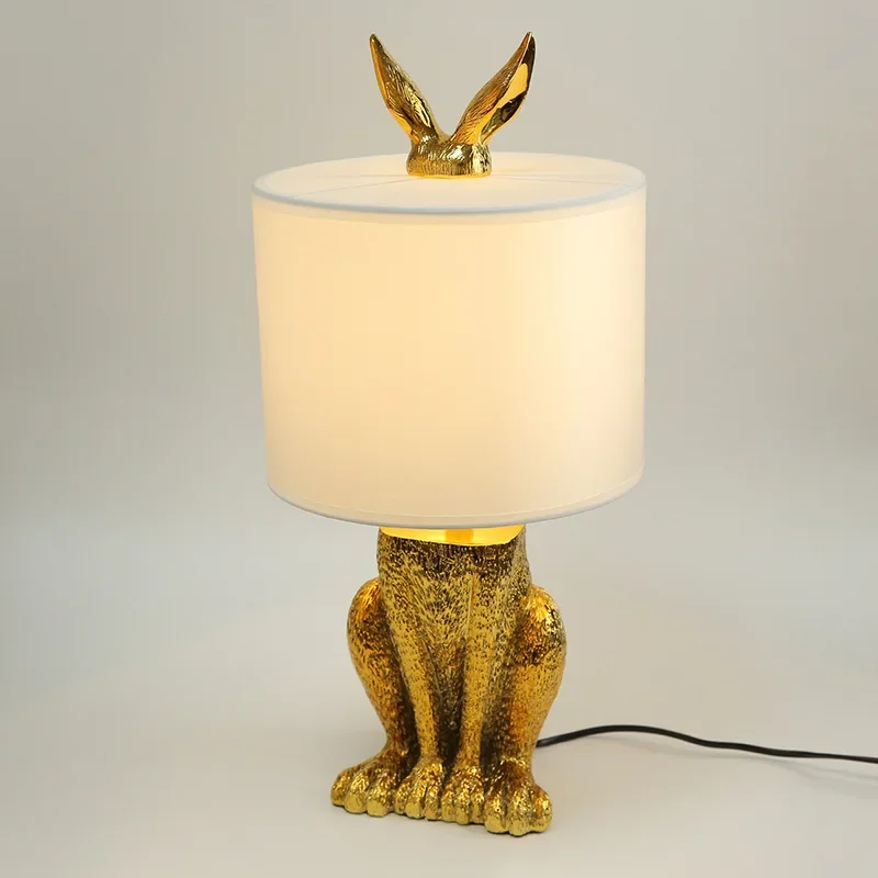 

Nordic Table Lamp Post-Modern Simple Design Rabbit Table Lamp Living Room Bedroom Dining Room Study Bedside Animal Table Lamp