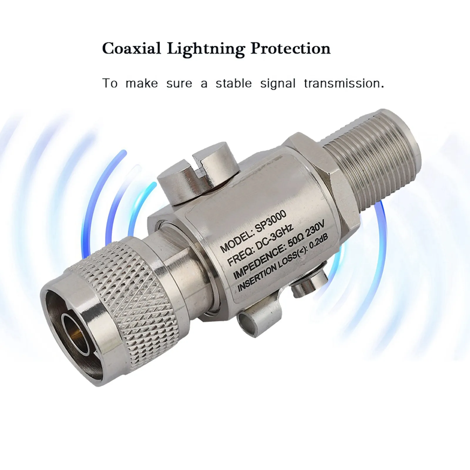 Coaxial Lightning Protector N Male to N Female Coaxial Lightning Protector All Band DC3GHz