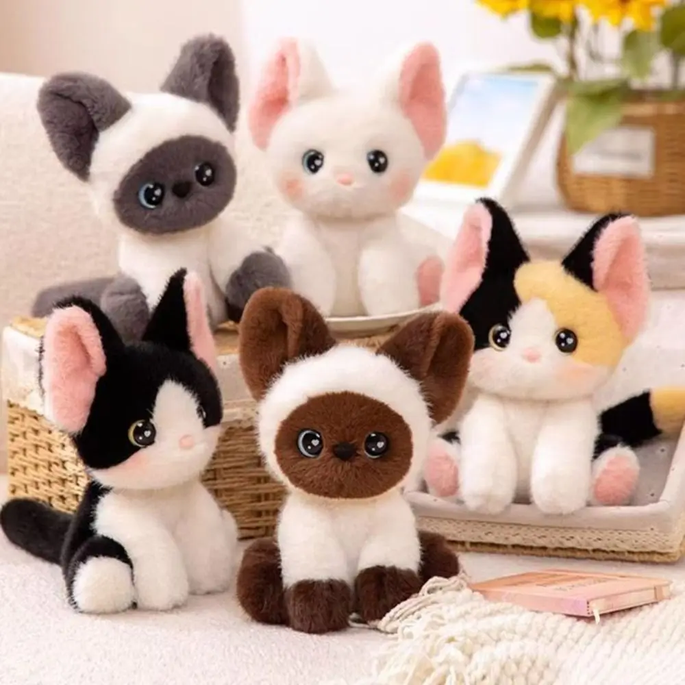 Kawaii 24cm Plush Companion Doll Plush Super Soft Animal Plush Toy Cat Stuffed Animal Pillow Sleeping Gift