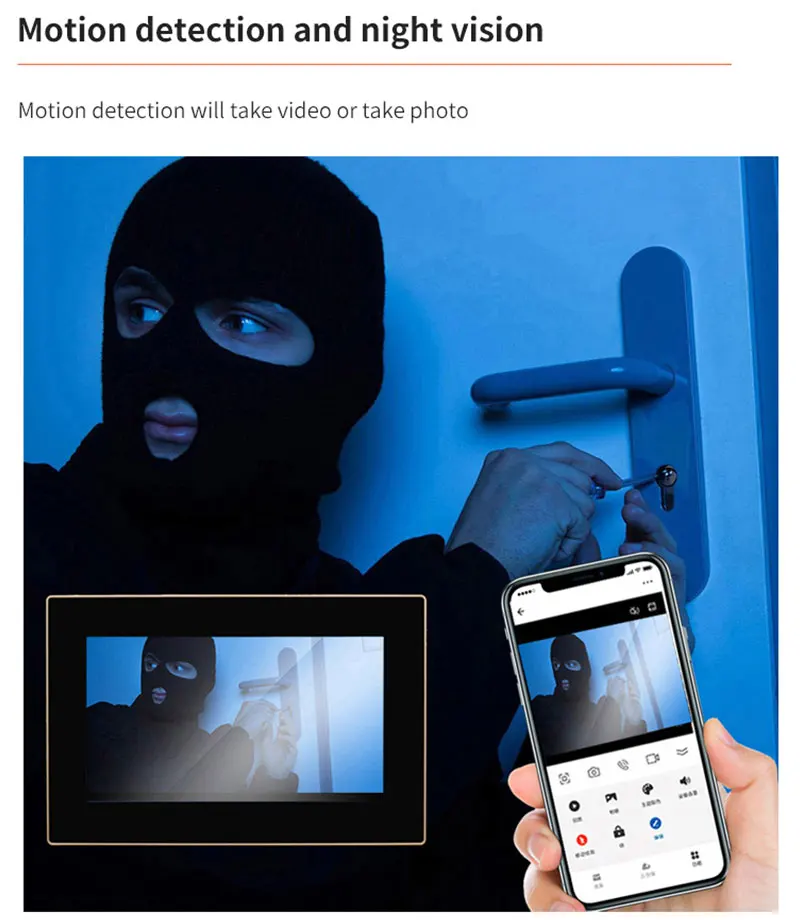 KW06 Wifi Video Doorbell System 1080P Visual Doorphone Door Bell Camera Tuya App