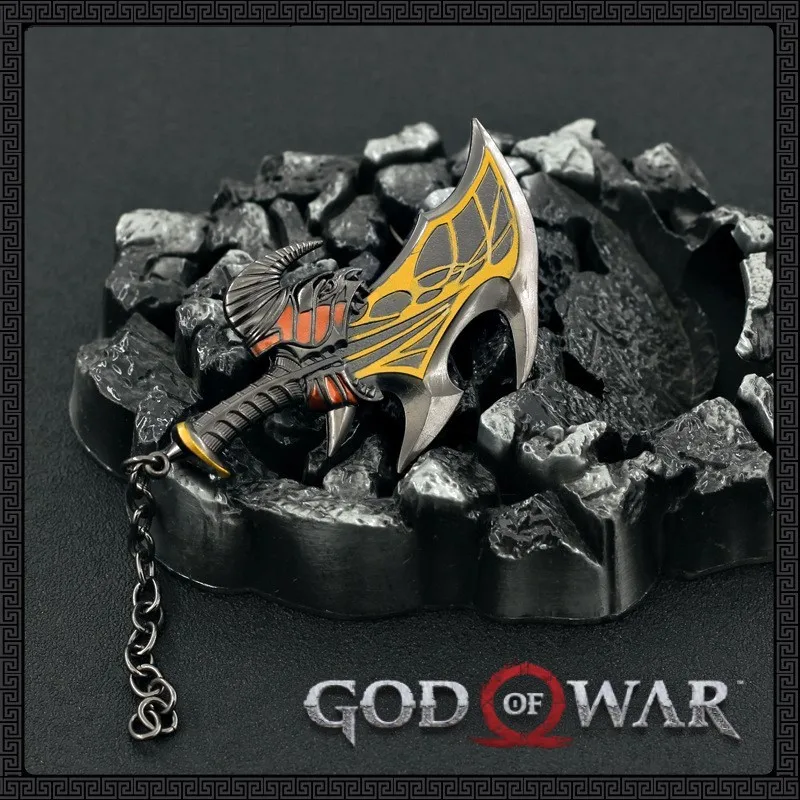 God of War Kratos The Leviathan Axe Game Ghost of Sparta Anime Game Peripheral Katana Keychain Weapon Model Toys Gifs for Boys 3