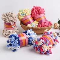 1pc 100% Polyester Finger Loops Yarn Hand-woven Thick Wool For DIY Knitting And Crocheting Blanket DIY Knitting Crafts Supplies 1