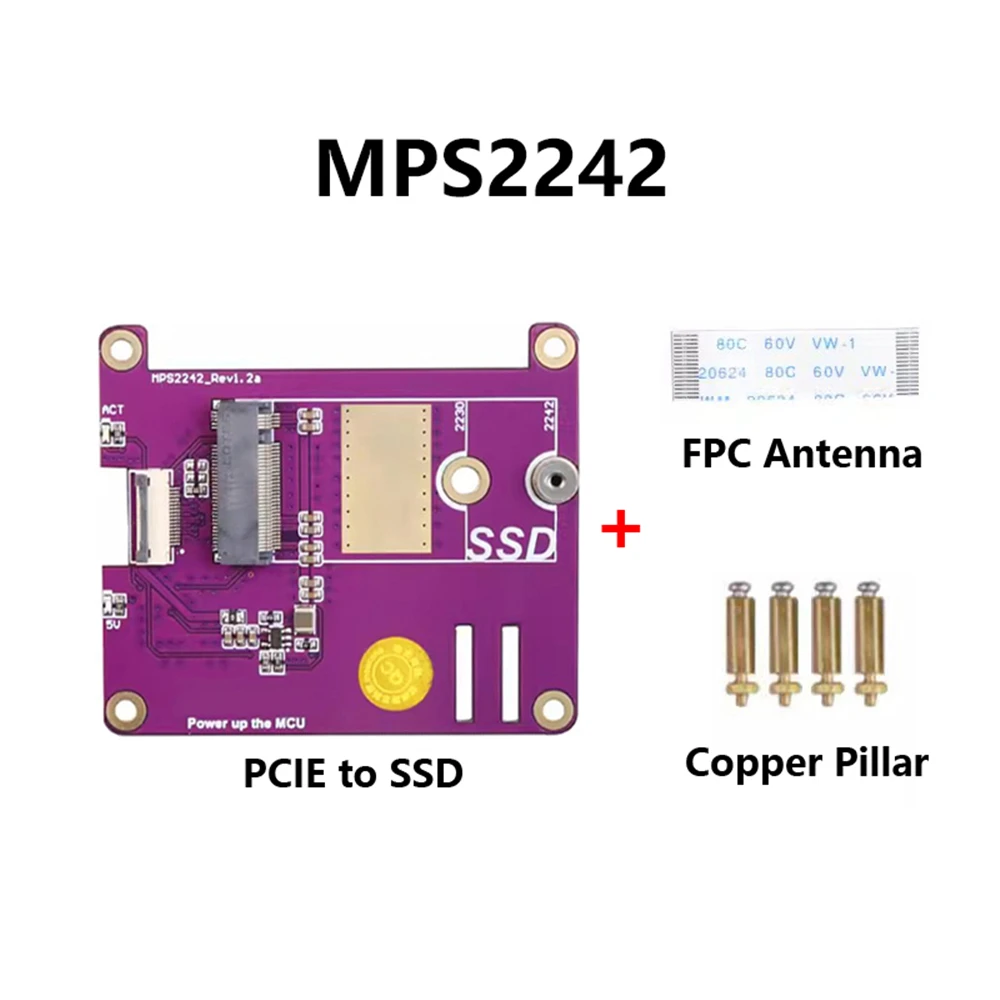 ָ Ʈ ̺ ,   5 Ȯ   PCIE M.2 NVME SSD, MPS2242, HAT 2242 2230 Cle X1