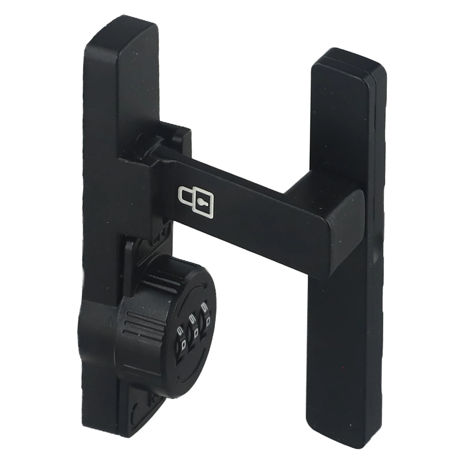 

90 Degree Door Latch Sliding Door Lock With Luminous Door Buckle Free-punch Interior Door Bolt Zinc Alloy Gate Hardware