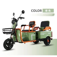 New Electric Tricycle Adult Cargo Pick-up Children The Elderly Scooter Passenger and Cargo Battery