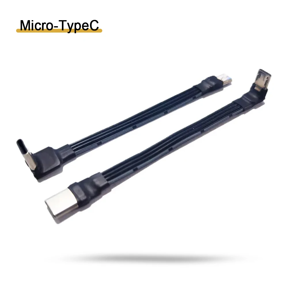 FFC Type-C Micro USB Extension Ribbon Cable 90 FPV Slim Flat Soft flexible FPC charge FPV Brushless Handheld Gimbal monitor