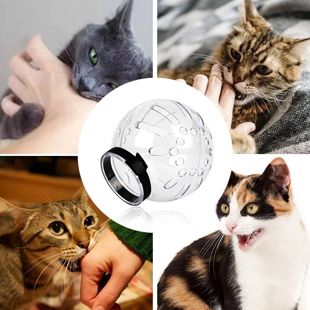 Cat Grooming Supplies Anti-Licking Anti-Bite Breathable Cat  Muzzle Protective Space Hood Grooming Mask Bath Grooming 2