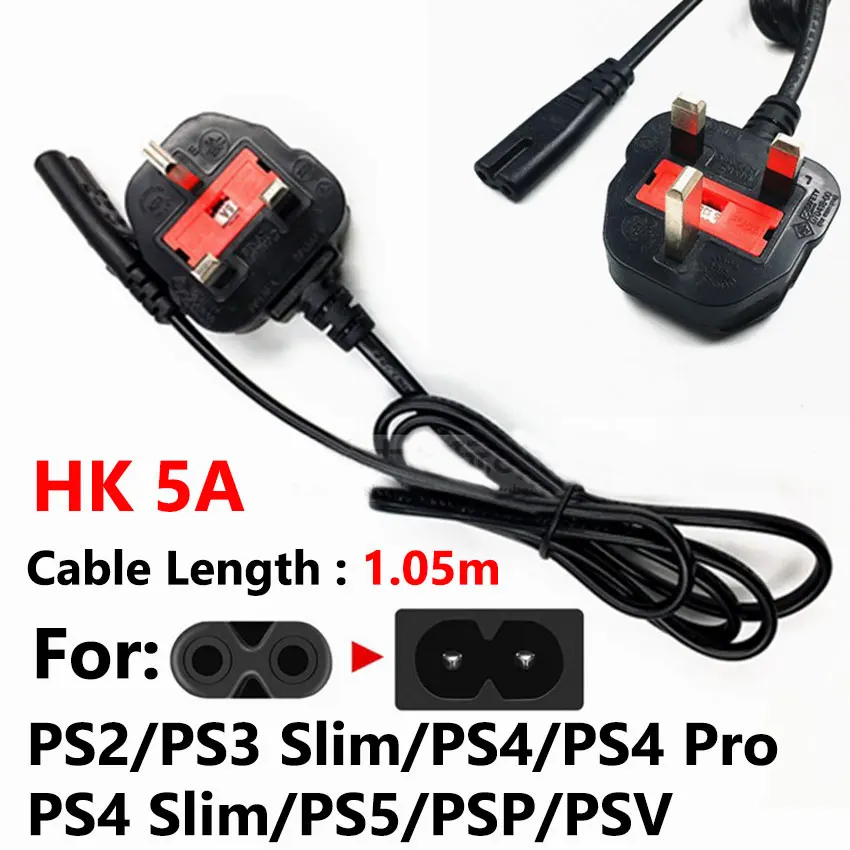 JCD-Cable de alimentación Original para PS5, adaptador de corriente de 8  palabras, versión japonesa, 2 pines, 1,5 M - AliExpress