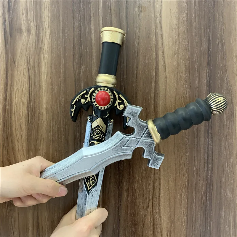 Dagger Leaves Rune Sword Prop - Cosplay Weapon for Kids Safe PU Halloween Role Play