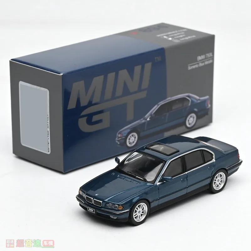 미니 GT 1:64 BMW 750IL 3D 시뮬레이션 합금 자동차 모델, 소년용 휴일 선물 장난감, 성인용 컬렉션 장식품.