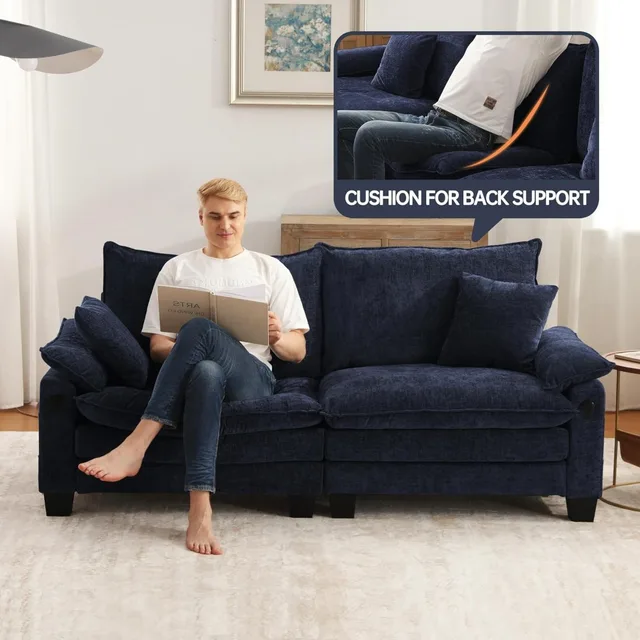 L-Shaped Cloud Sectional Sofa 6