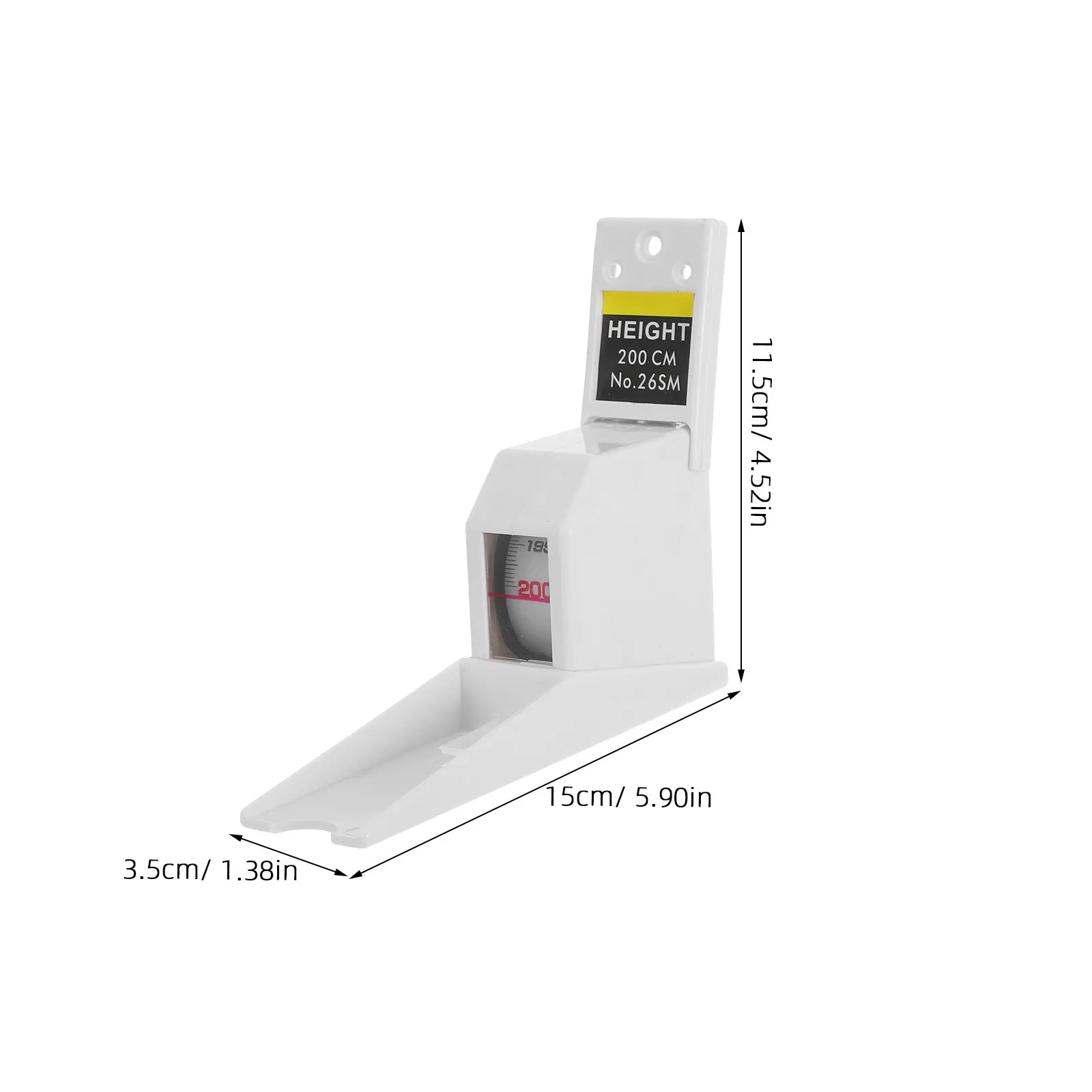 벽걸이형 높이 측정 도구 2M 성인용 신장 측정을 위한 접이식 금속 테이프 정확한 0.1cm 공간 효율적