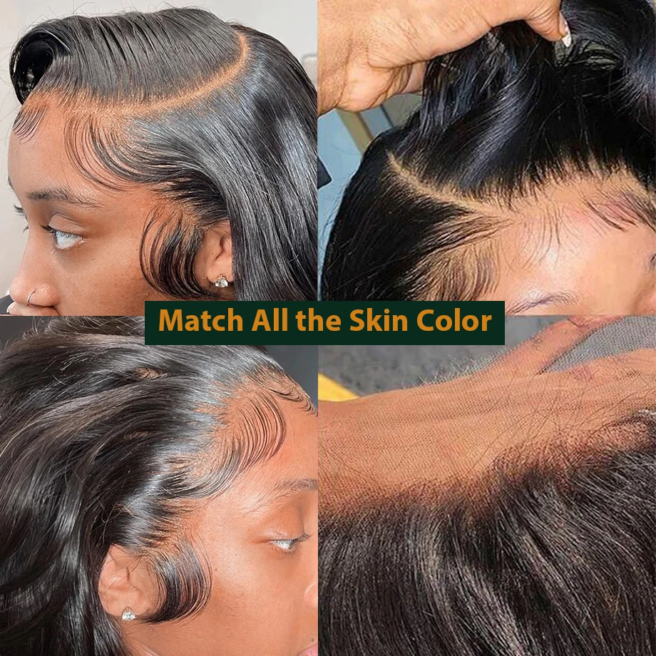 Human Hair Wig Lace Frontal Body Wave 13x6 13x4 For Women Raw Indian Wavy Closure
