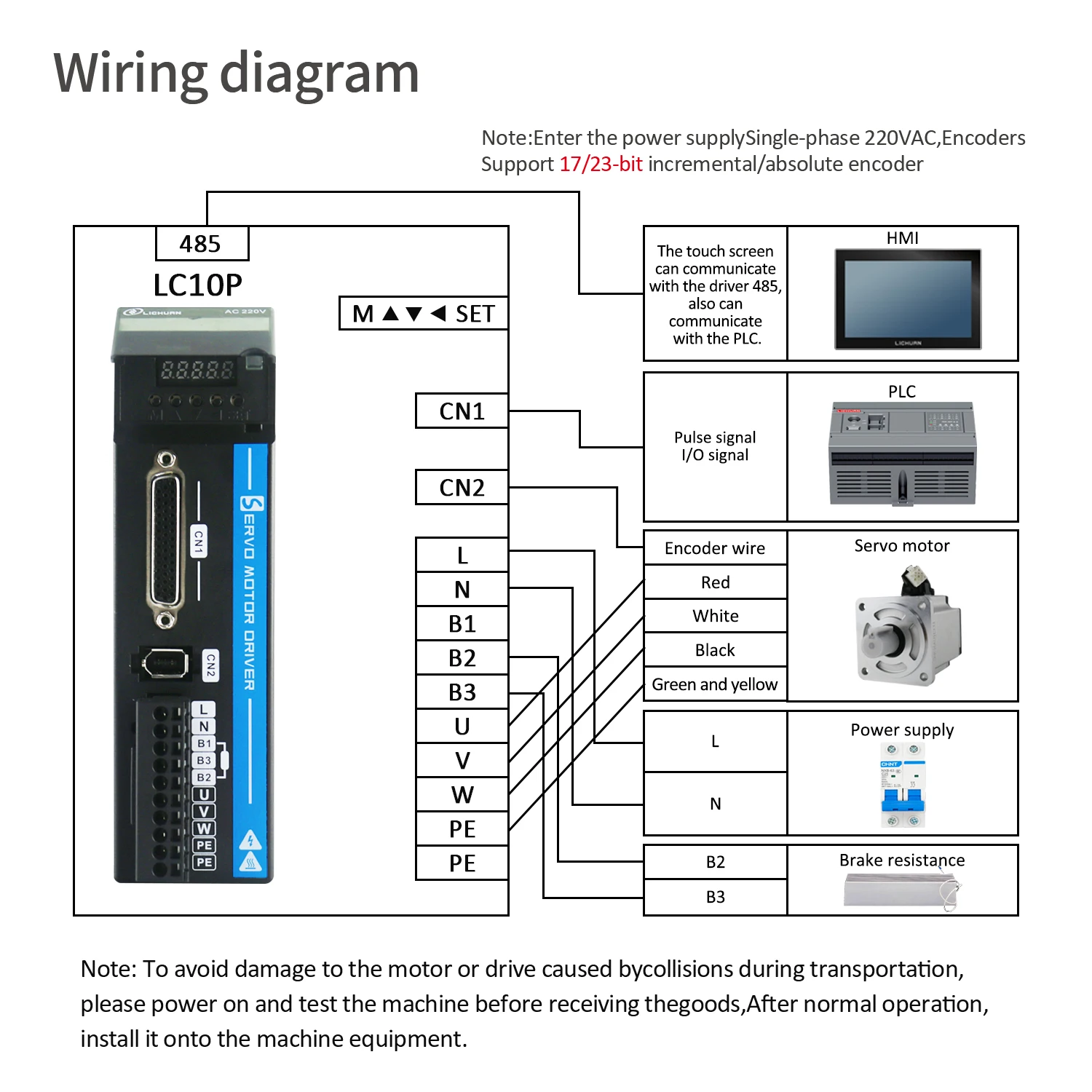 AC 서보 모터 컨트롤러 드라이버 키트, CNC 조각용 드라이버 포함, 400W 750W 1.27/2.39N.m, A5 2.5A/4.5A AC 서보 모터, 인기 판매