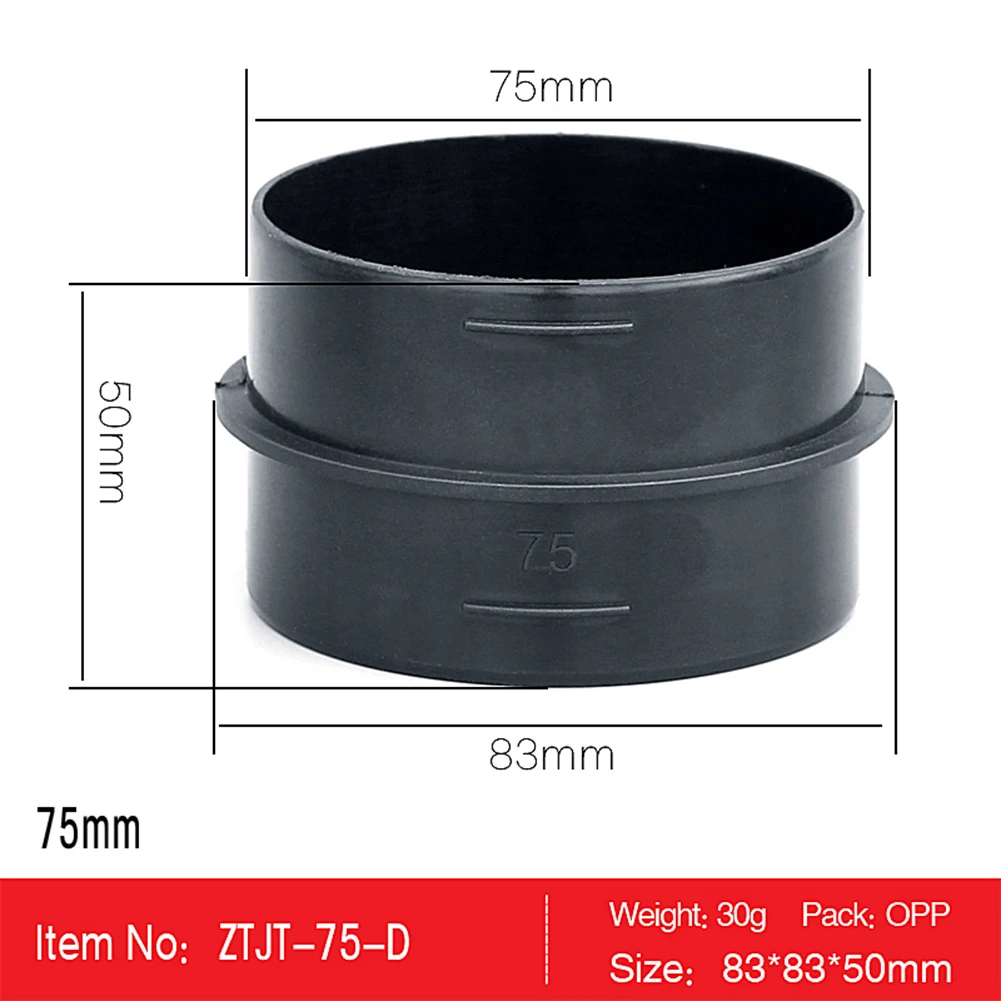 

75mm Car Heater Ducting Joiner Pipe Air Diesel Parking Heater Hose Connector For Webasto-Eberspacher Duct Joiner Connector *1