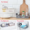 Kitchen Bathroom Rack Organizer Shelves Corner Frame Plastic Shower Caddy Storage Rack Shampoo Holder For Bathroom Accessories 5
