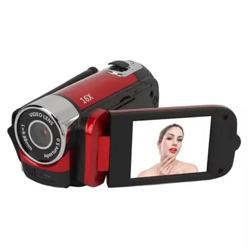 D90 1080P 16MP Digital Camera 2.4 Inch Rotatable Screen Camcorder 16X Zoom HD Video Recorder with Fill Light HD Video Camcorder 3